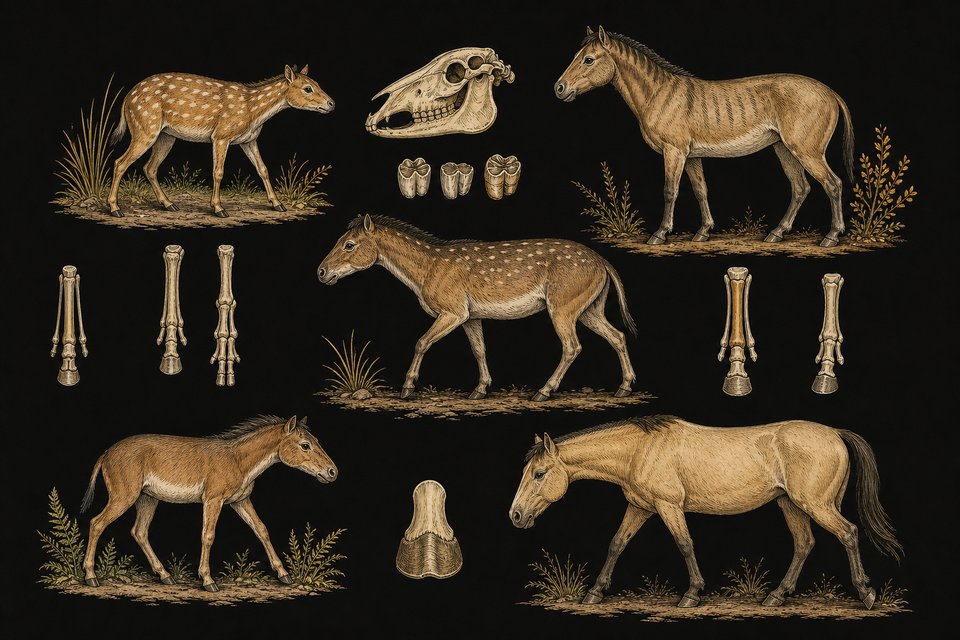 Enkele uitgestorven paarden