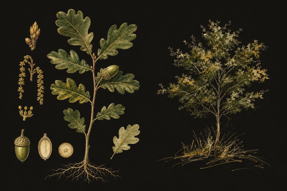 Teken een boom of een plant. Doe dat eerst langzaam en zo gedetailleerd mogelijk. Doe het daarna snel en probeer weer te geve