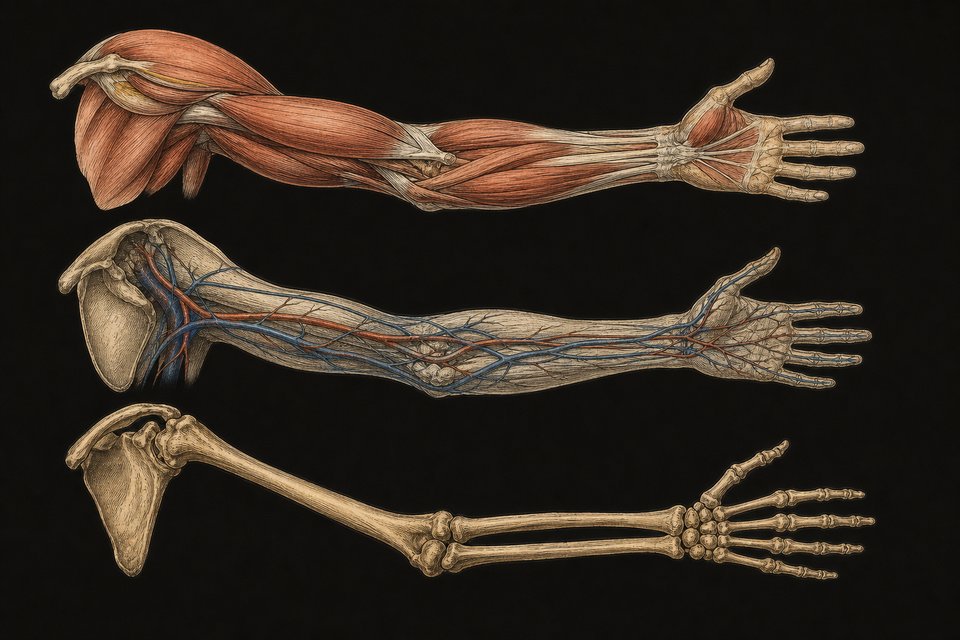 De uitstralende arm