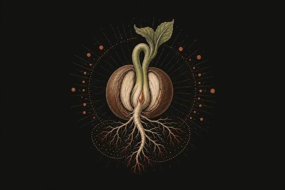 Warmth ether: in the sprouting seed all possibilities are existant