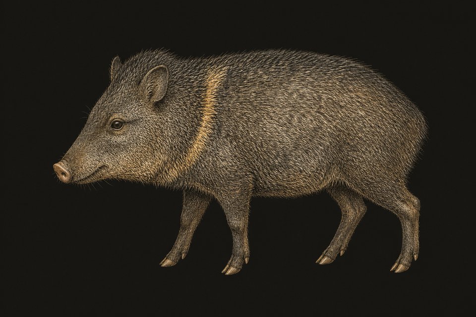 A Chacoan peccary, about 100 cm long, 35 kg